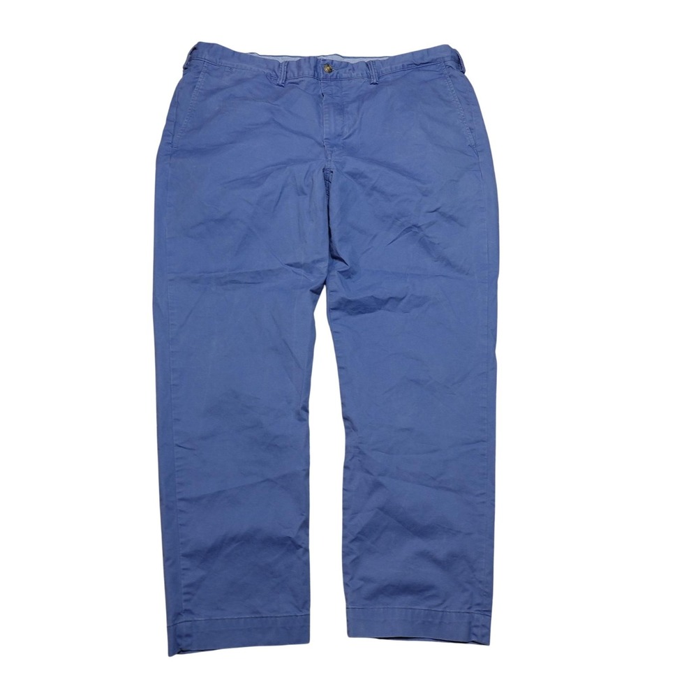 Polo Ralph Lauren Pants Mens 40x30 Blue Stretch Straight Fit Chino Casual